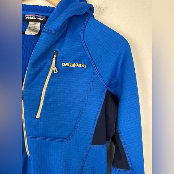 Patagonia R1 Hooded 1/2-Zip Fleece Pullover Hoodie Sweater Men’s Sz S - Picture 6 of 10